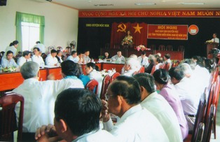 Quang cảnh Hội nghị Giao ban Công tác Khuyến học các tỉnh miền Đông Nam bộ