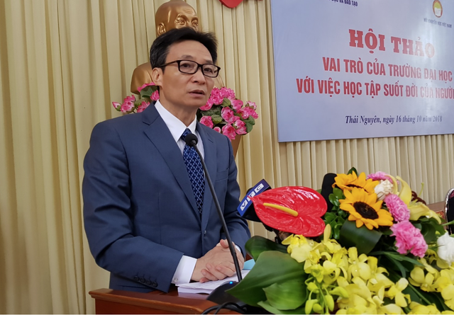 Phó Thủ tướng Vũ Đức Đam: “Trường Đại học hãy là hình mẫu đầu tiên của học tập suốt đời”