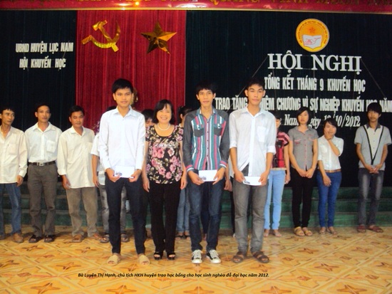 Bắc Giang: Khuyến học huyện Lục Nam những việc làm thiết thực vì học sinh nghèo