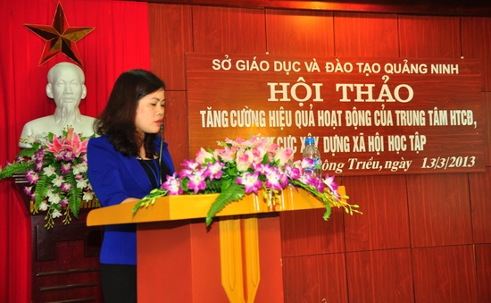 Quảng Ninh: Hội thảo tăng cường hiệu quả hoạt động của TTHTCĐ, tích cực xây dựng XHHT