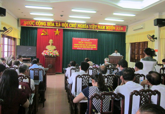 Nam Định: Hội thảo chuyên đề Trung tâm học tập cộng đồng với xây dựng Nông thôn mới
