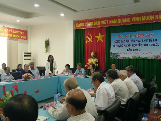 Hội nghị giao ban công tác khuyến học cụm 8 khu vực Đồng bằng Sông Cửu Long – lần thứ 21.