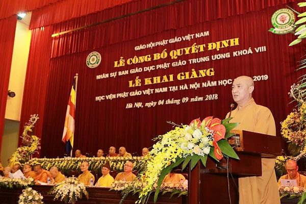 Hà Nội: Công bố quyết định nhân sự Ban Giáo dục Phật giáo TƯ GHPGVN NK VIII (2017- 2022)