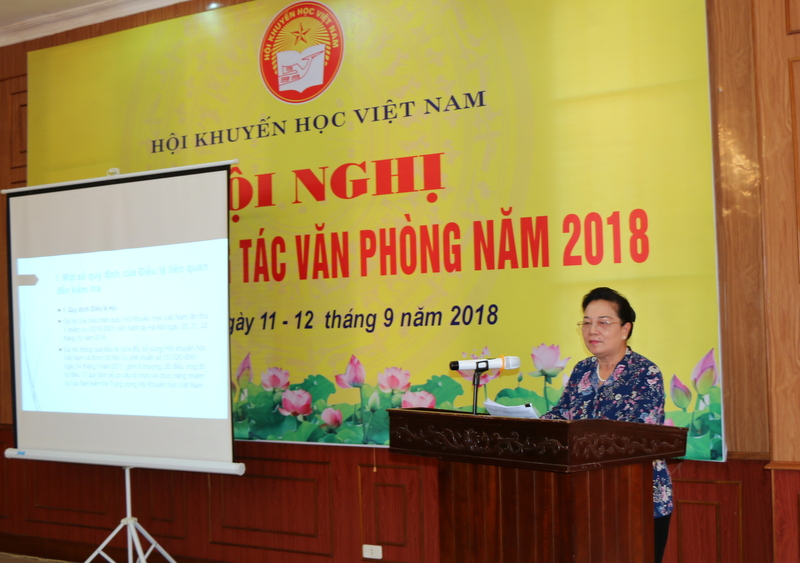 Hội khuyến học Việt Nam tập huấn công tác văn phòng năm 2018