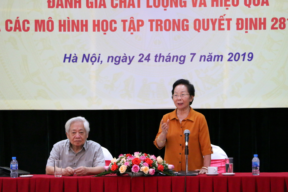 Hội thảo khoa học “Đánh giá chất lượng và hiệu quả của các mô hình học tập trong Quyết định 281/QĐ-TTg của Thủ tướng Chính phủ”