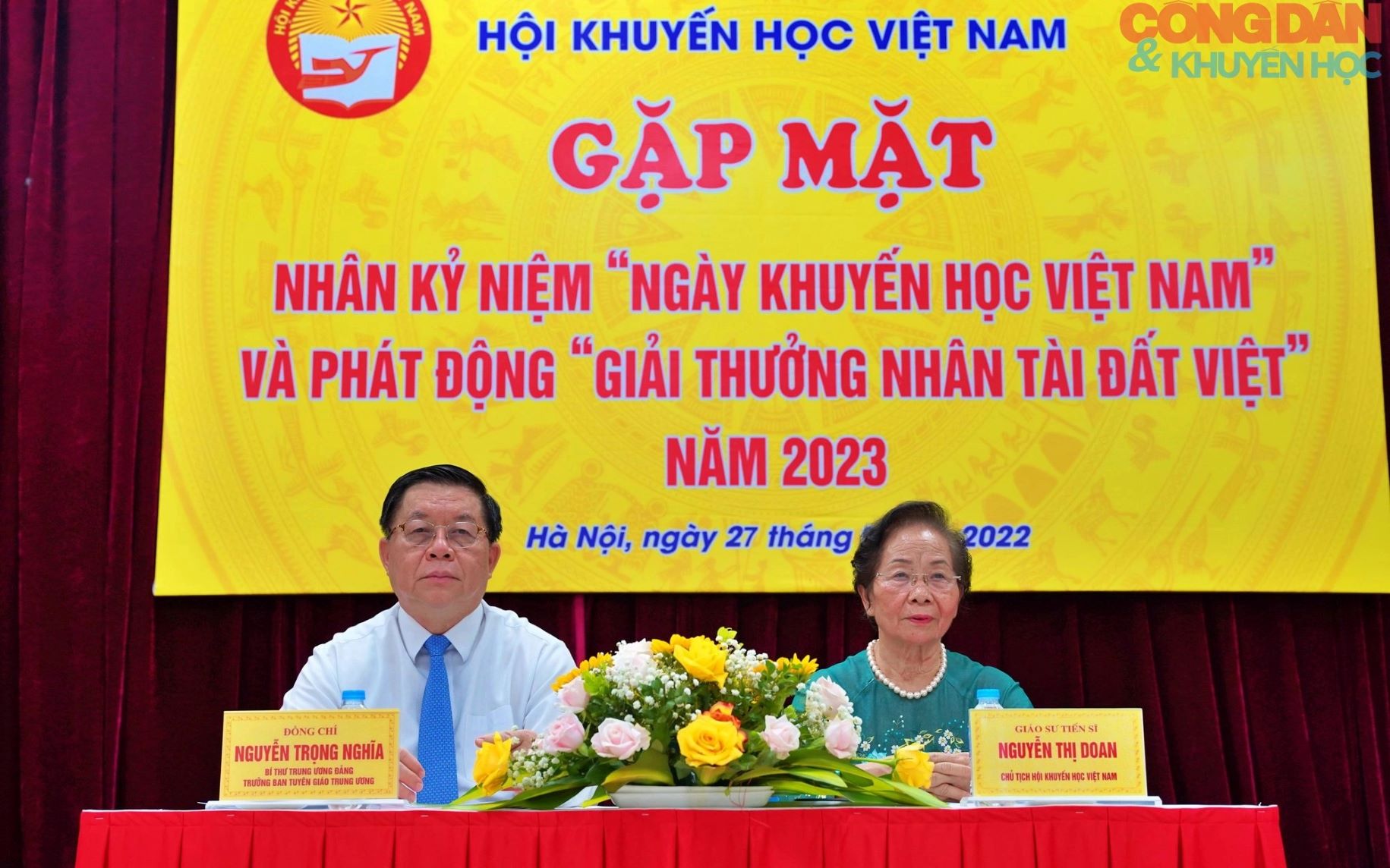 Gặp mặt nhân 'Ngày Khuyến học Việt Nam' và phát động 'Giải thưởng Nhân tài Đất Việt' năm 2023