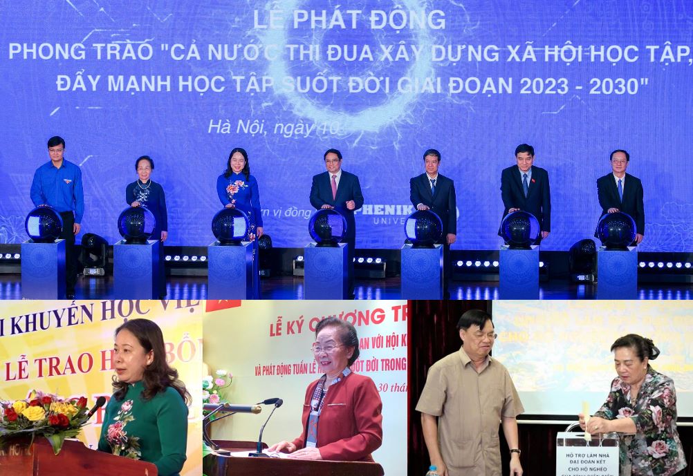 10 sự kiện tiêu biểu về hoạt động của Hội Khuyến học Việt Nam năm 2023